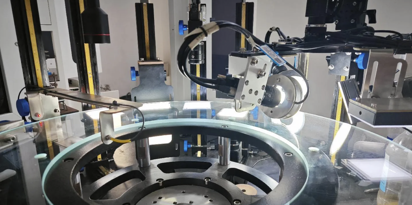 CCD visual inspection system support