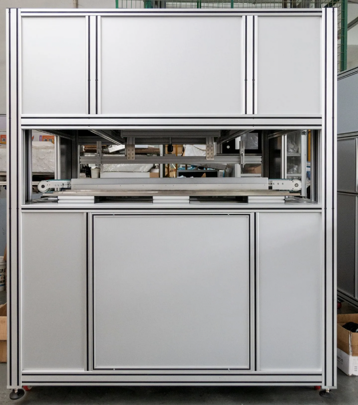 Aluminum profile frame and industrial structure support